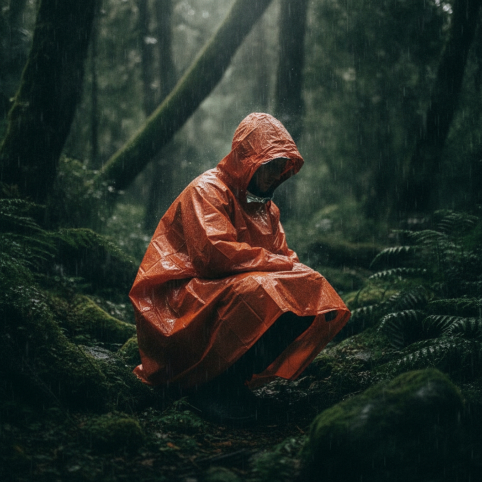 Emergency Poncho Rain - Hooded Rain Poncho Windproof Emergency Poncho