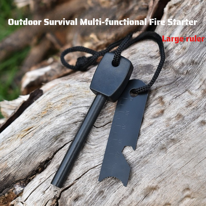 Magnesium Fire Starter - Outdoor Survival Flint Fire Starter with