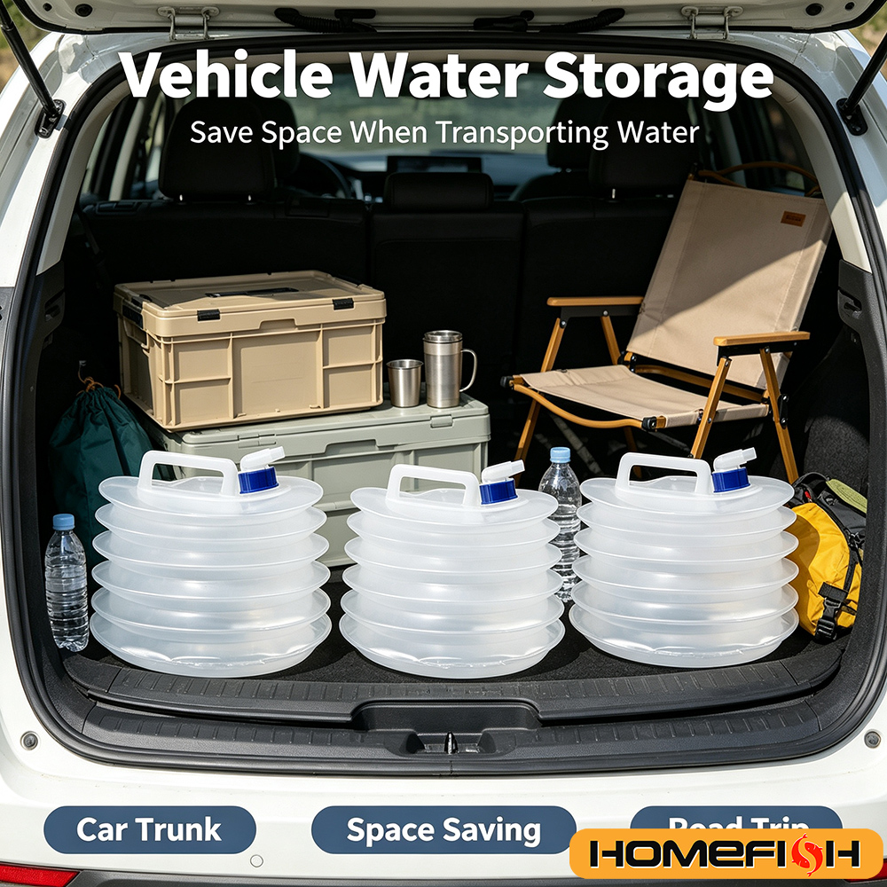 Water Bag Collapsible - Portable Collapsible Water Storage Bucket 5/10/15L