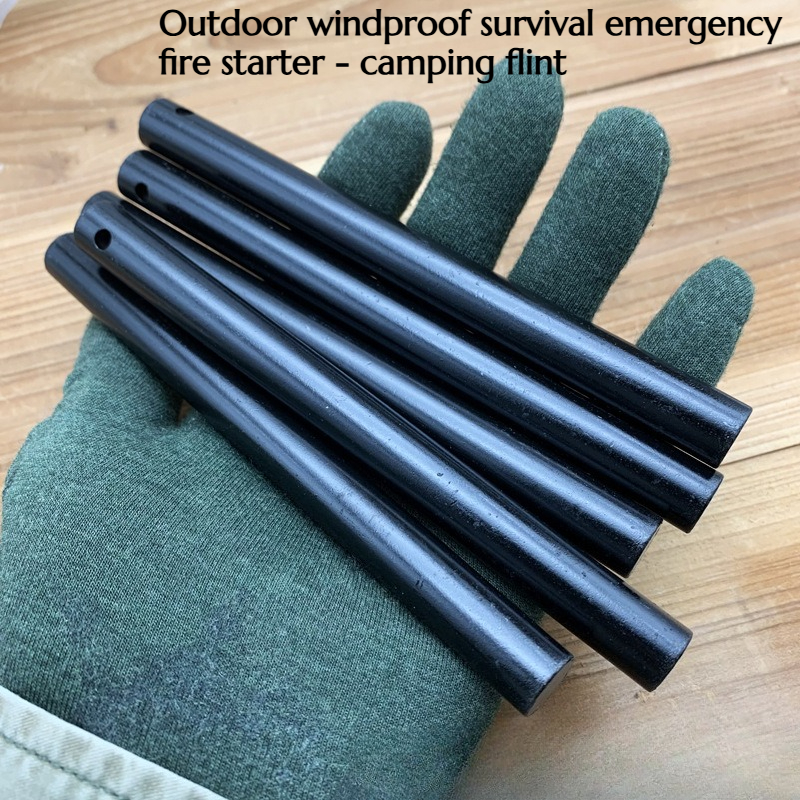Magnesium Fire Starter - 2PCS Large-sized Solid Fire-starter Magnesium Rod