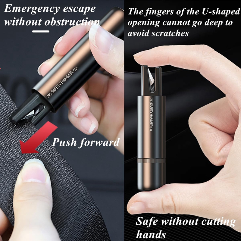 Rescue Rope Throw - 2 In 1 Car Safety Hammer
