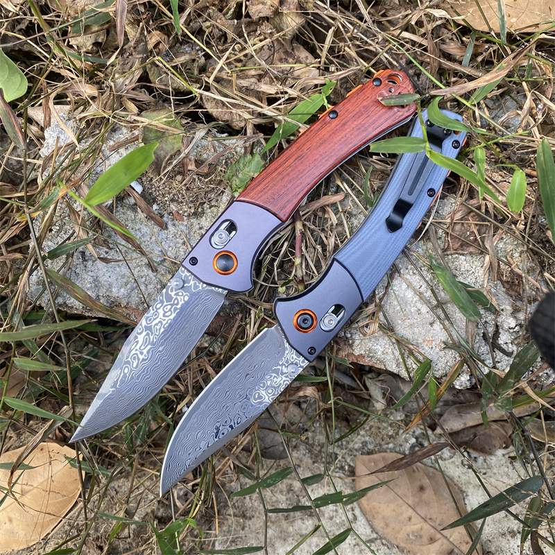 Fishing Kit Compact - Folding BM 15080 Knives Pocket Damascus