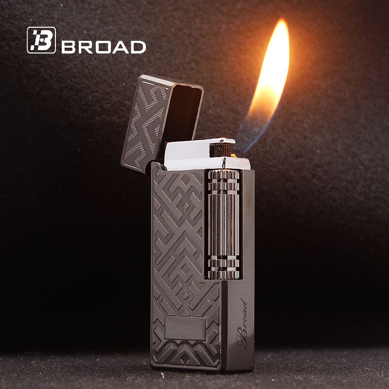 Fire Starting Kit - BROAD Flint Gas Lighter Butane Side