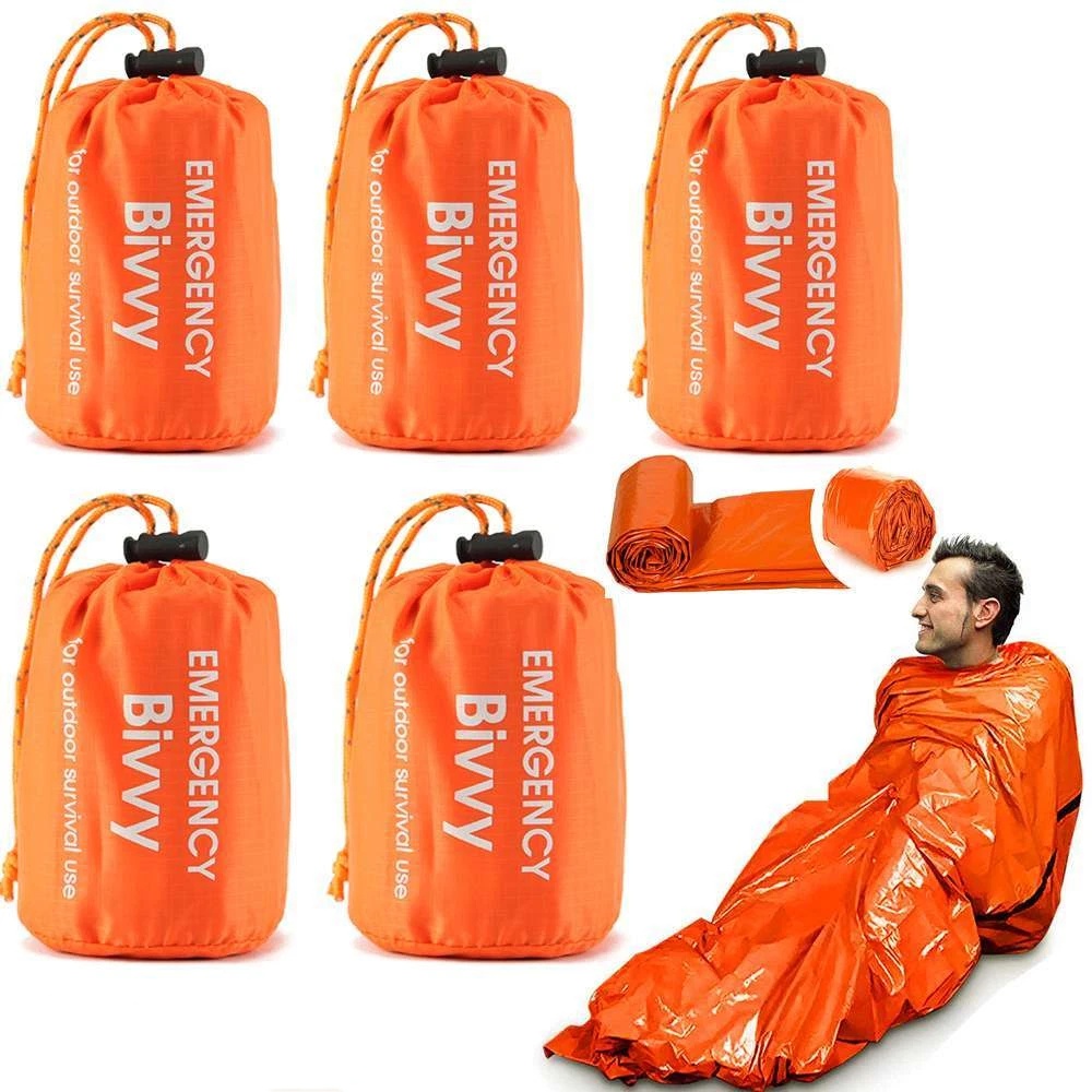1-5Pack Emergency Sleeping Bag - Bivy Bag Emergency 评论和价格
