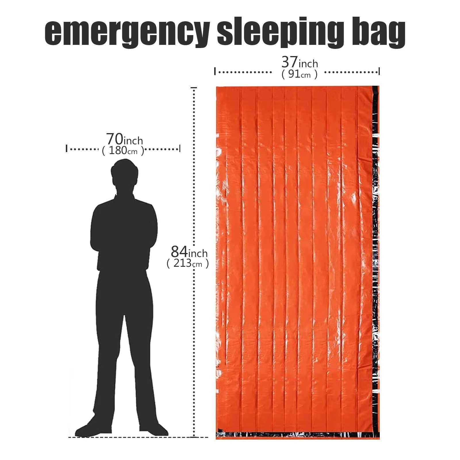 1-5Pack Emergency Sleeping Bag - Bivy Bag Emergency 评论和价格