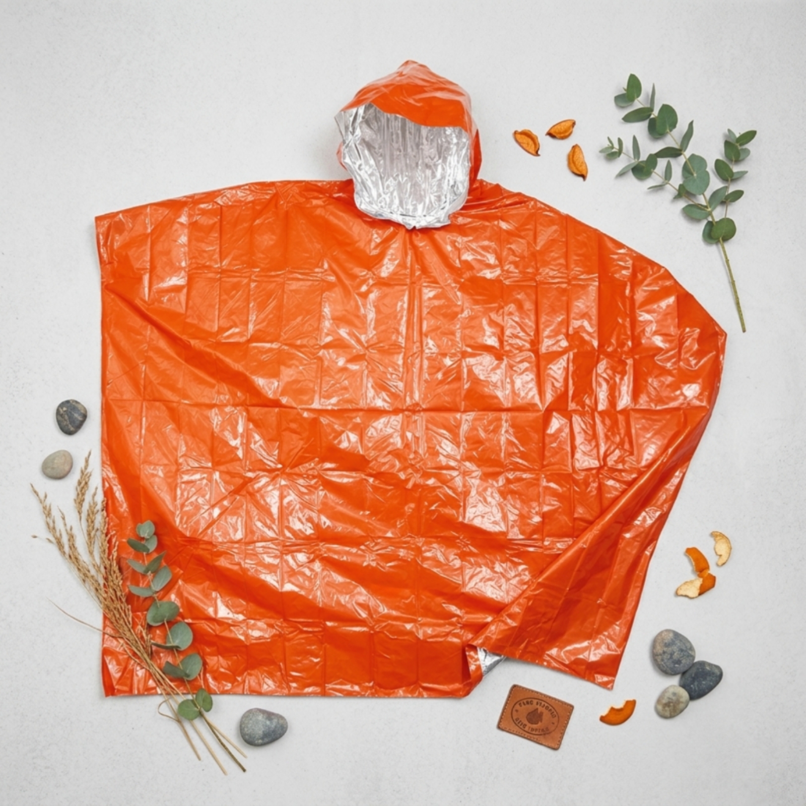 Hooded Rain Poncho Windproof E - Emergency Poncho Rain 评论和价格