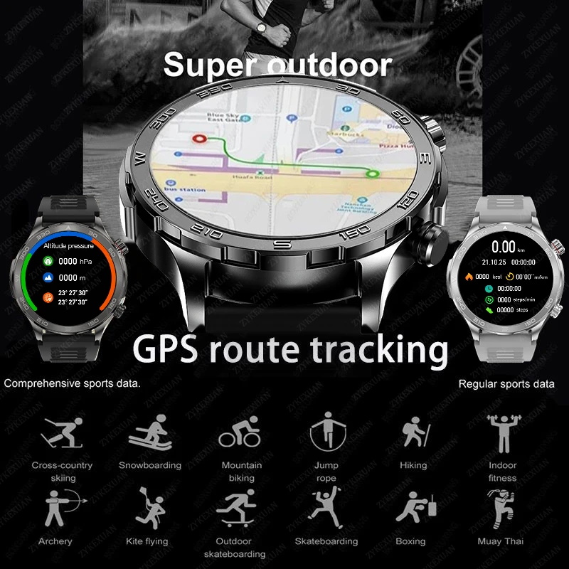 New GPS Track Smart Watch Men  - Compass Lensatic 评论和价格