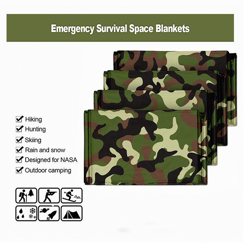 1pcs Emergency Thermal Blanket - Emergency Poncho Rain 评论和价格