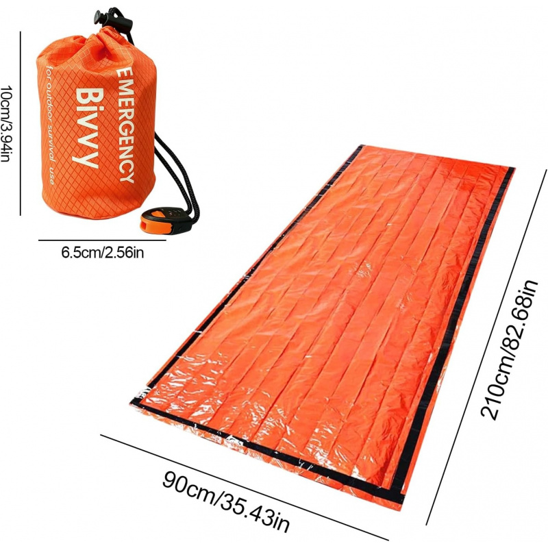 2 Pack Emergency Sleeping Bag, - Bivy Bag Emergency 评论和价格