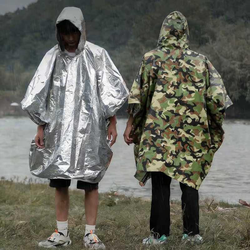 1PC/2PCS/4PCS Emergency Rain P - Emergency Poncho Rain 评论和价格