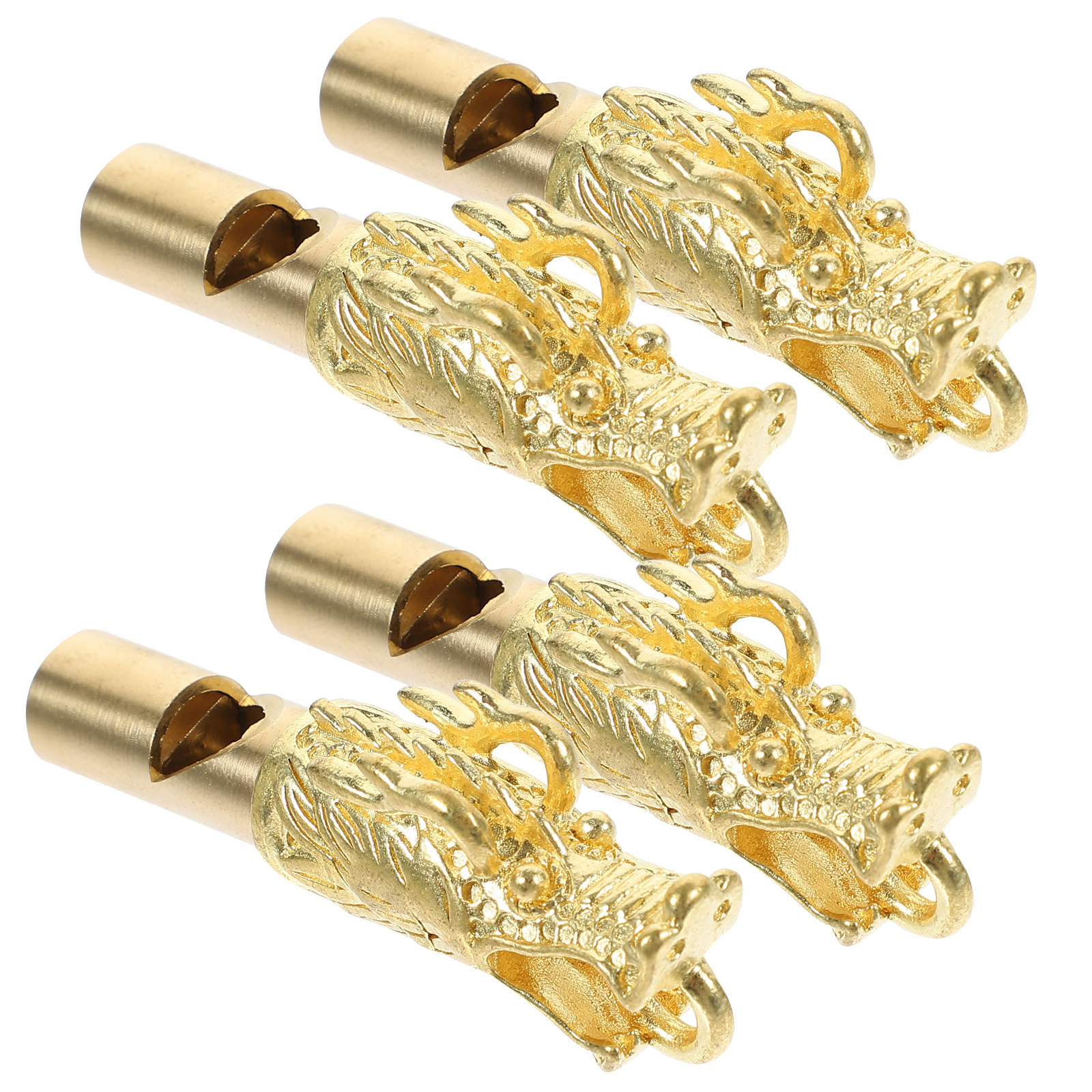 4Pcs Brass Animal Head Whistle - Emergency Whistle Loud 评论和价格