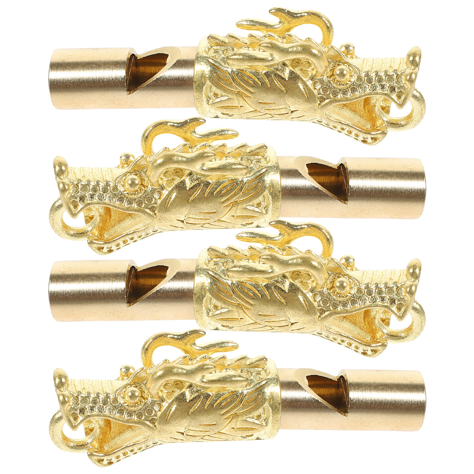 4Pcs Brass Animal Head Whistle - Emergency Whistle Loud 评论和价格