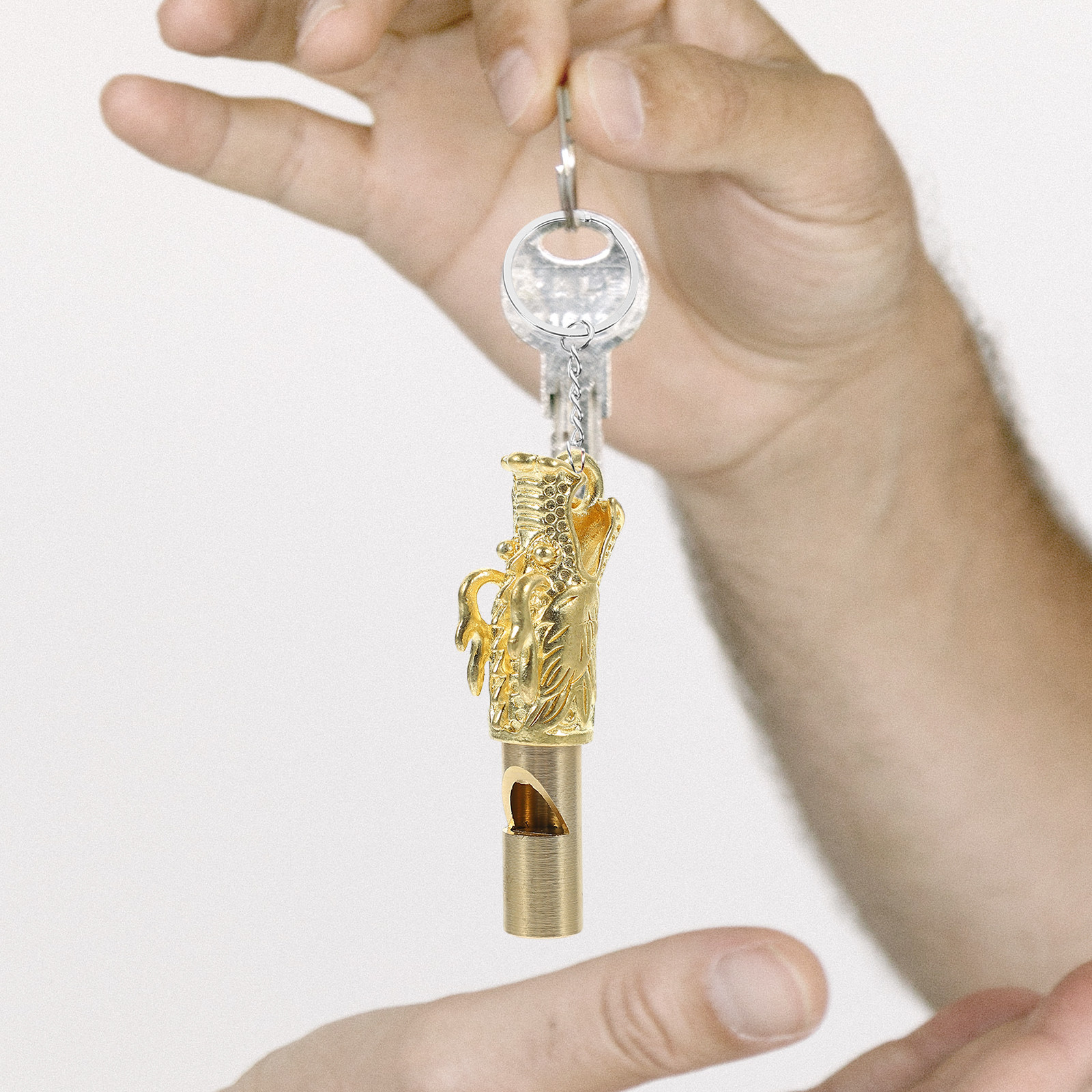 4Pcs Brass Animal Head Whistle - Emergency Whistle Loud 评论和价格