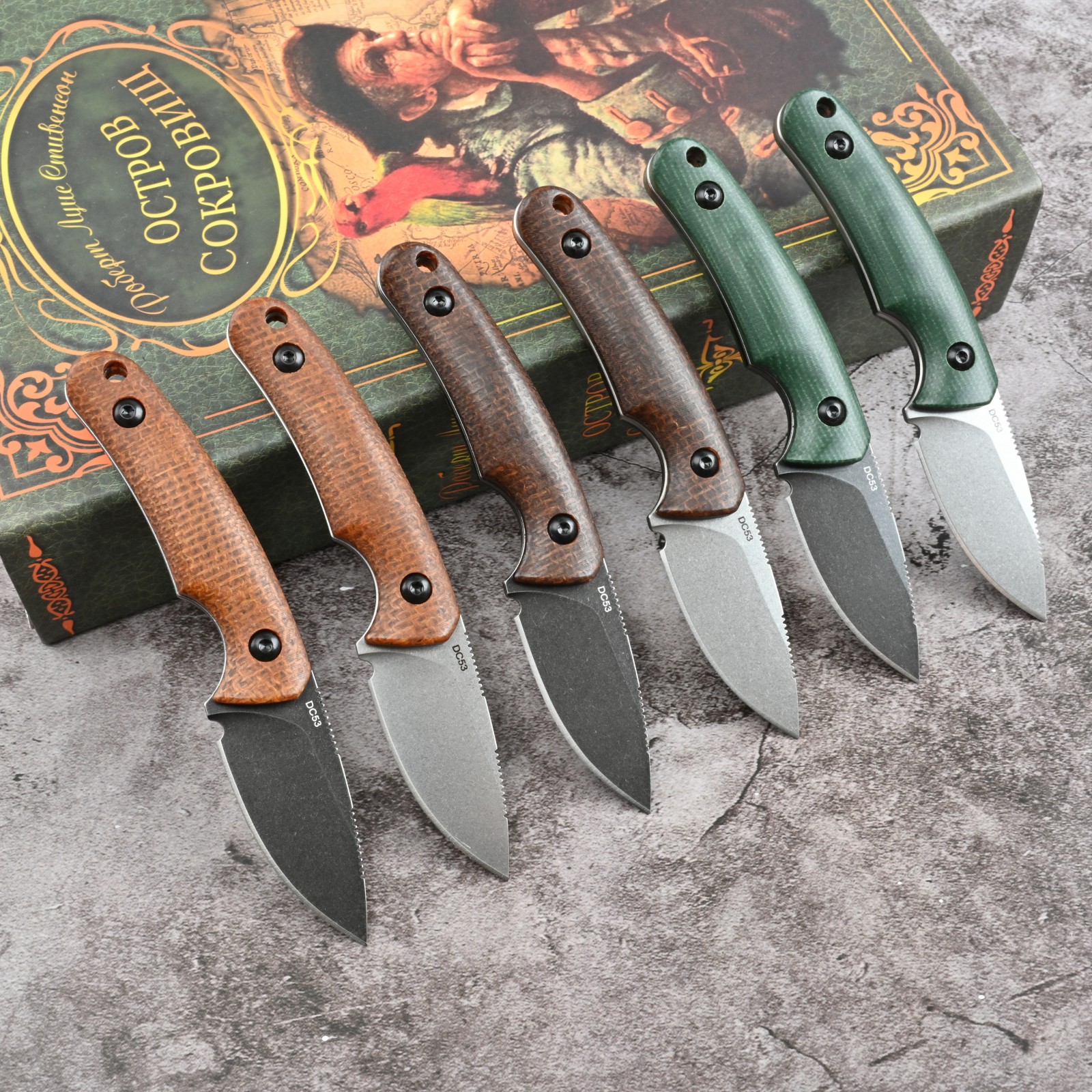 Premium SDOKEDC DC53 Steel EDC - Bushcraft Knife Fixed 评论和价格