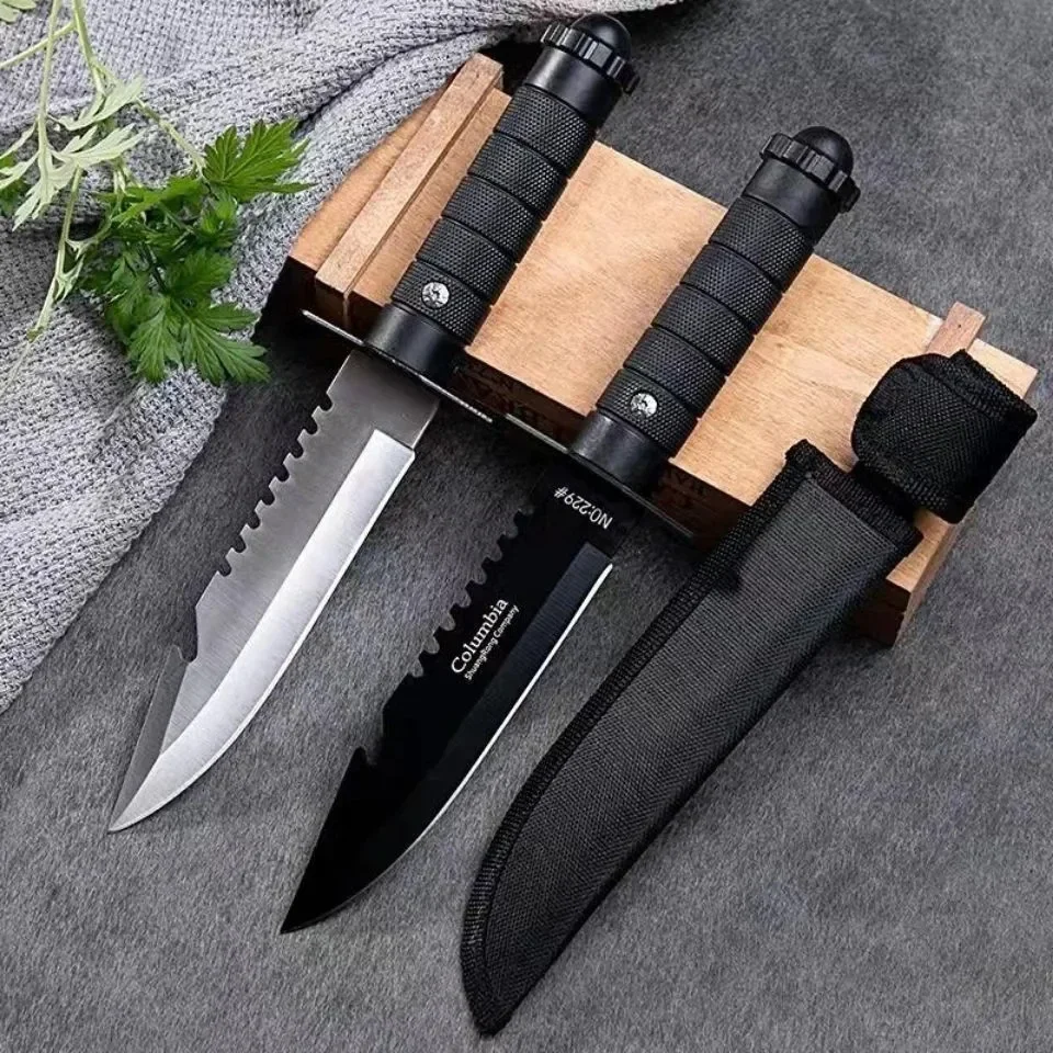 7CR17MOV Camping Outdoor Strai - Bushcraft Knife Fixed 评论和价格