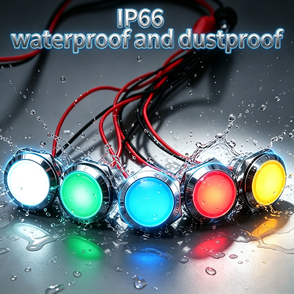 12mm 16mm 19mm 22mm Metal LED  - Signal Panel Orange 评论和价格