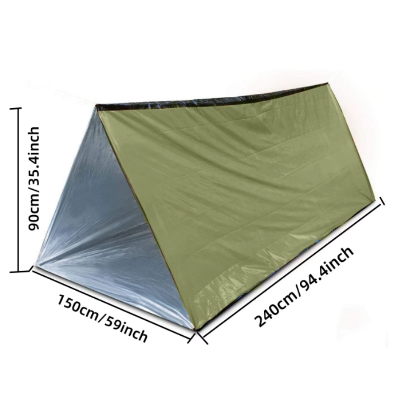 2 Person Reusable Mylar Tube E - Emergency Mylar Tent 评论和价格