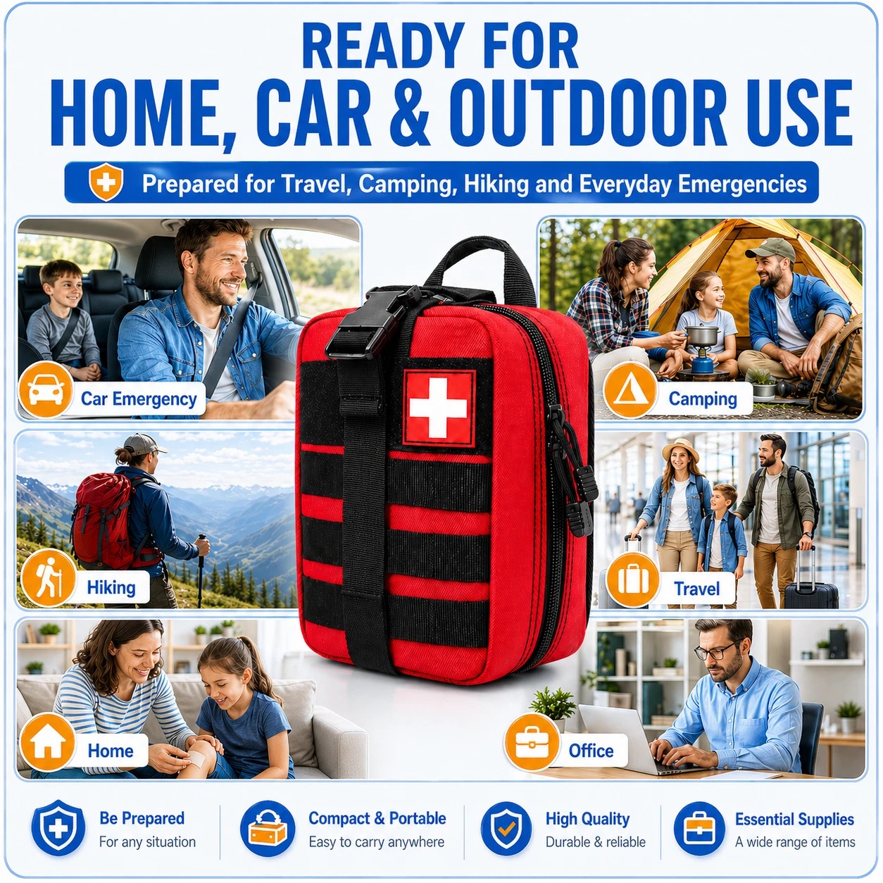 363pcs Portable First Aid Kit  - Bivy Bag Emergency 评论和价格