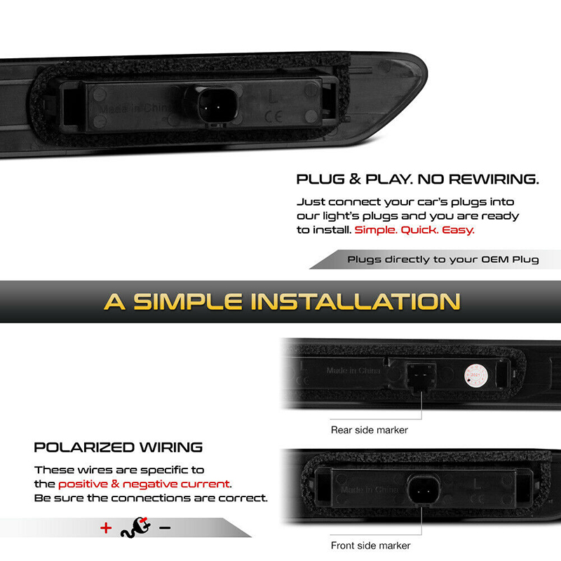 Smoked Lens Front Amber / Rear - Signal Flare Kit 评论和价格