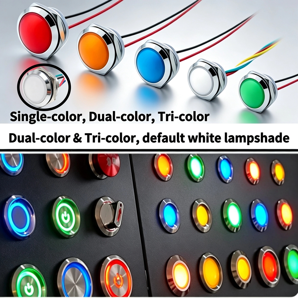 Metal LED Indicator Light 12mm - Signal Panel Orange 评论和价格