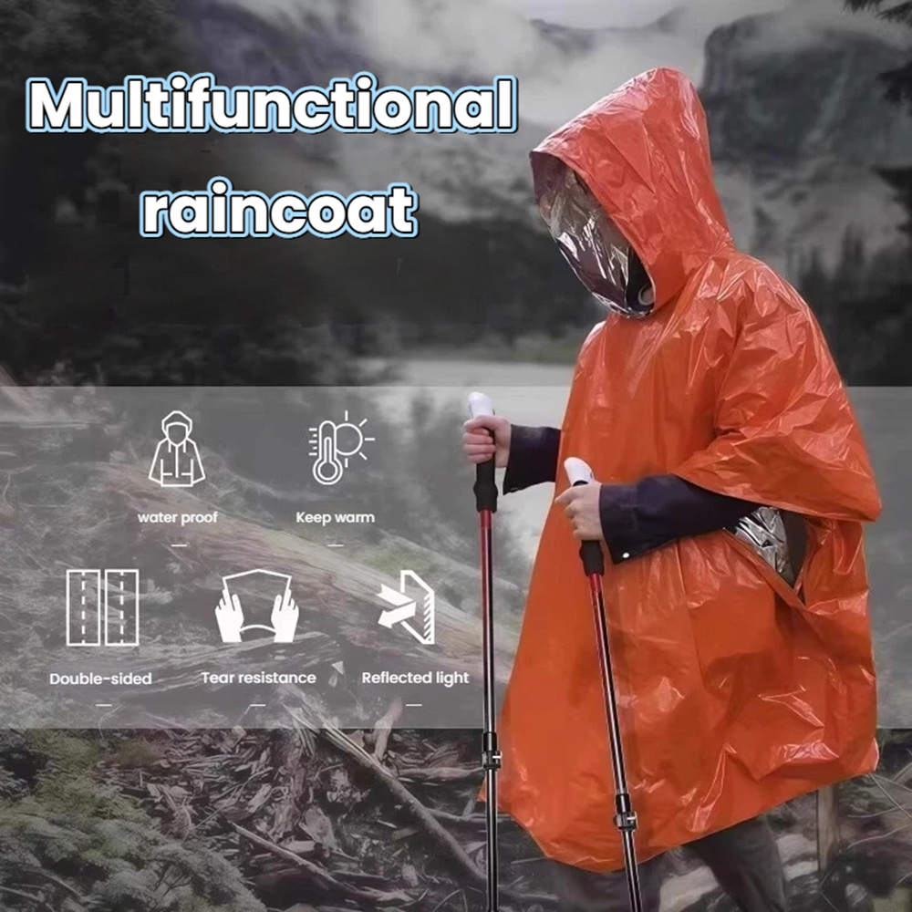 Portable Outdoor Emergency Rai - Emergency Poncho Rain 评论和价格