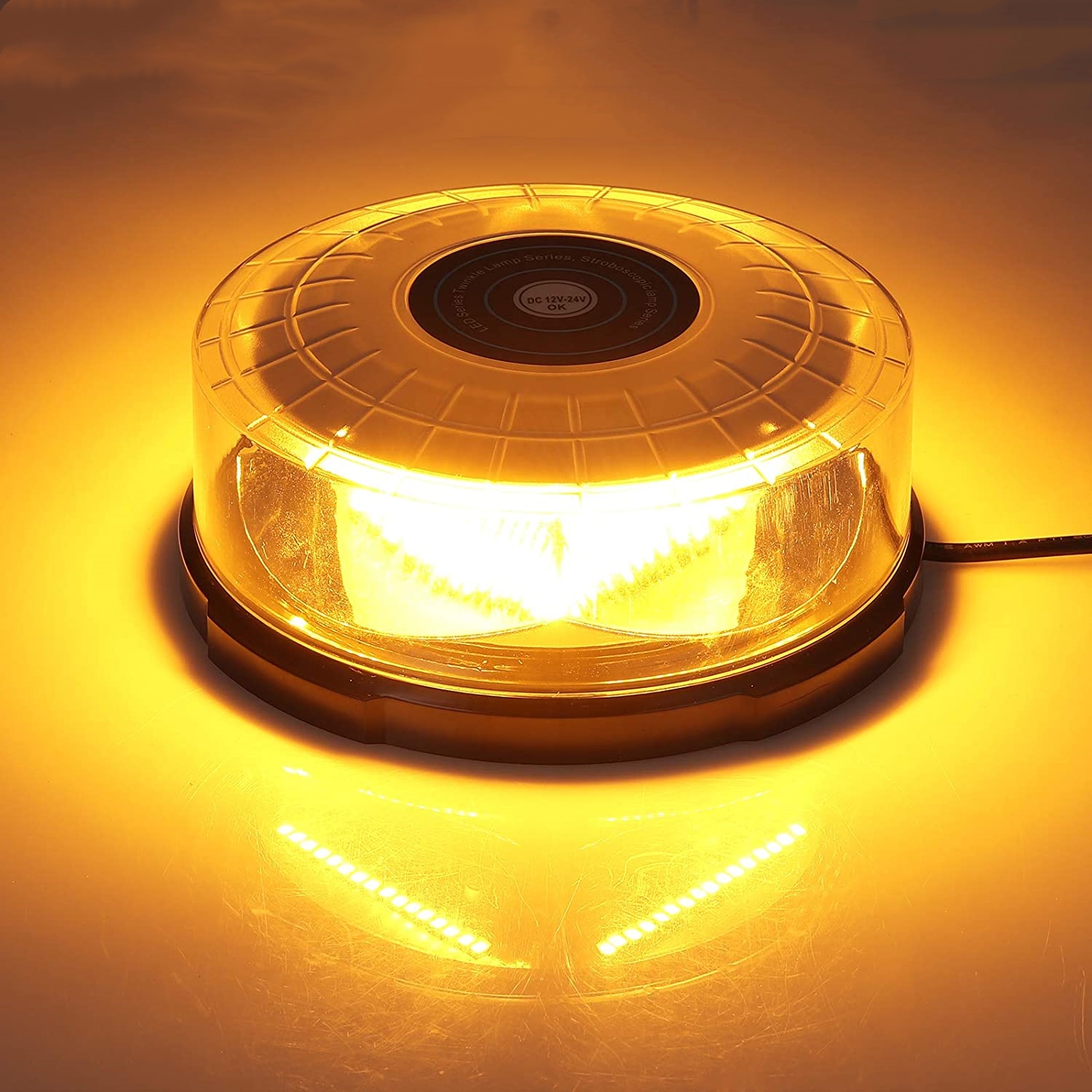 Yellow 24 LED Car Roof Ceiling - Sos Light Strobe 评论和价格