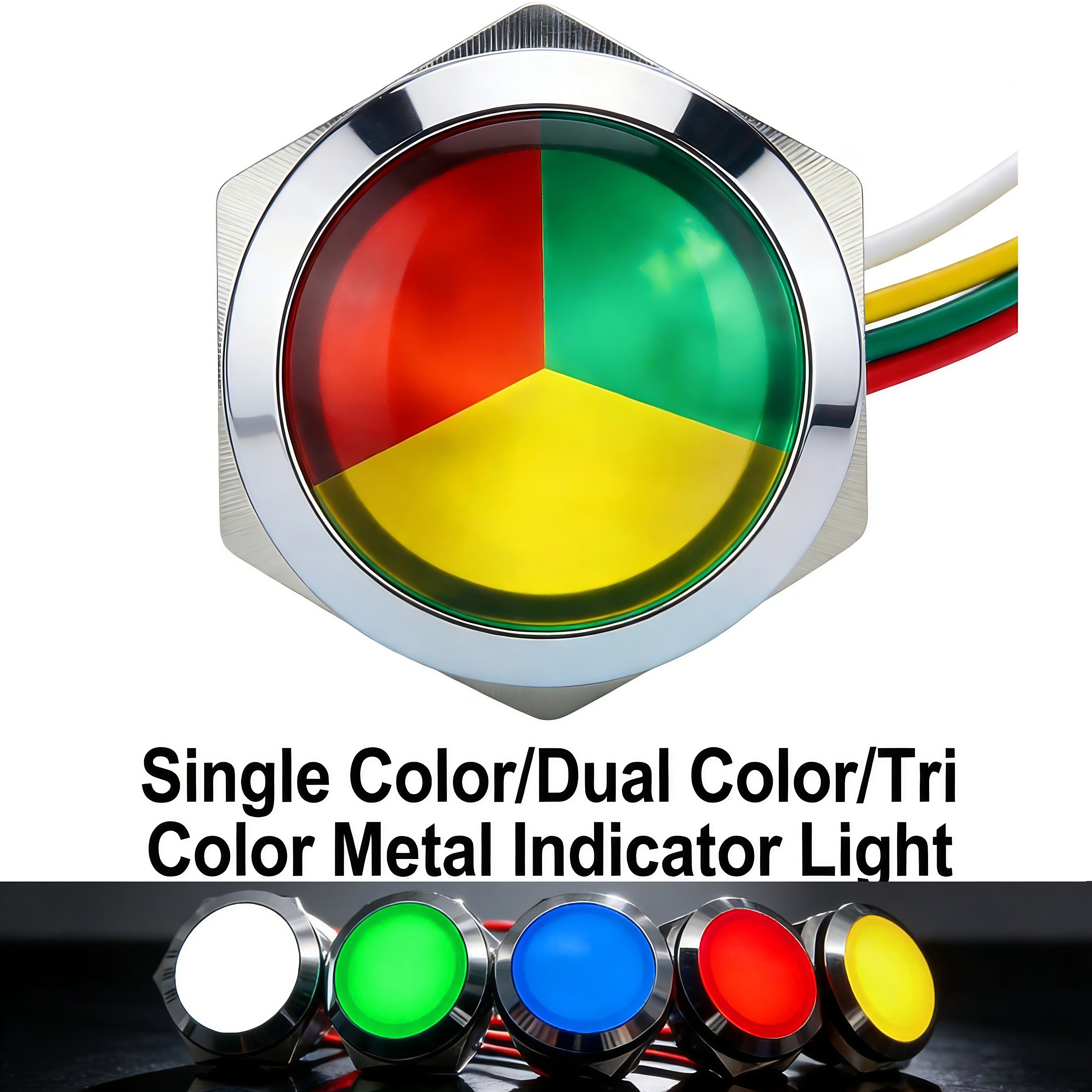 Metal LED Indicator Light 12mm - Signal Panel Orange 评论和价格