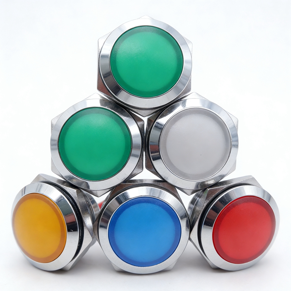 Metal LED Indicator Light 12mm - Signal Panel Orange 评论和价格