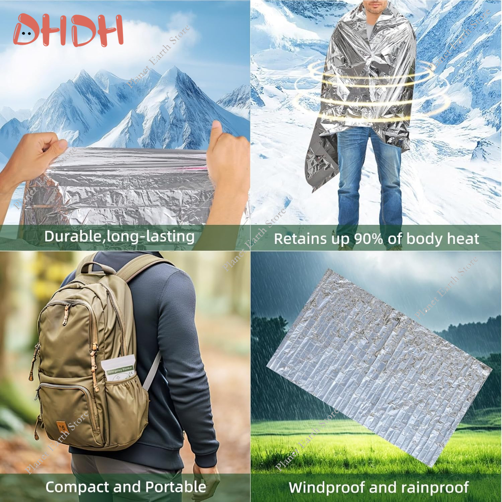 Emergency Thermal Blanket 5/10 - Survival Blanket Reflective 评论和价格