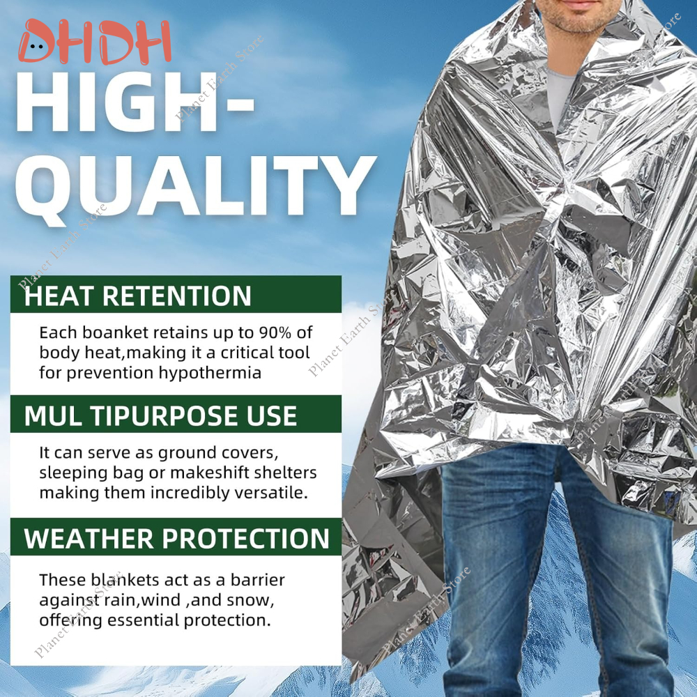 Emergency Thermal Blanket 5/10 - Survival Blanket Reflective 评论和价格
