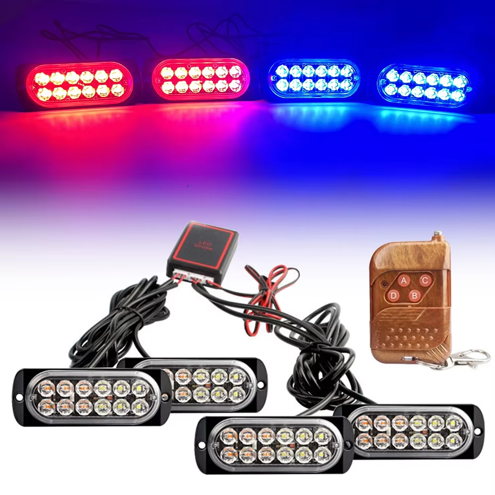 4x12 LED Remote Control Car St - Sos Light Strobe 评论和价格