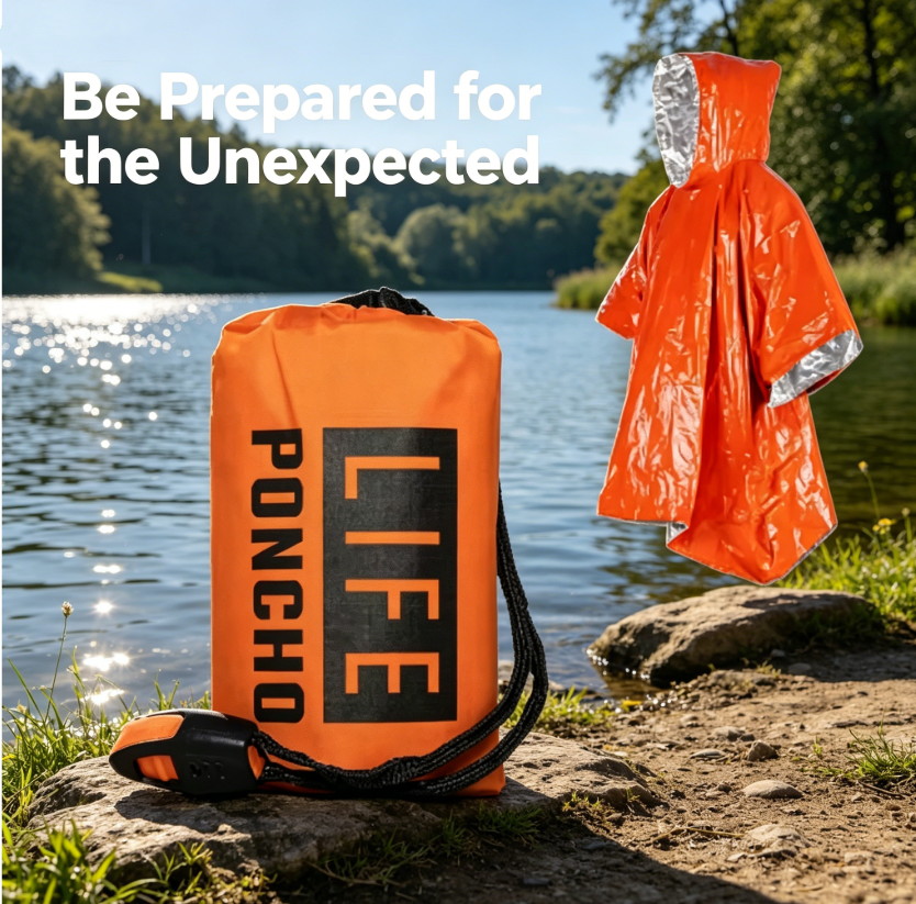 3-in-1 Thermal Emergency Rain  - Emergency Poncho Rain 评论和价格