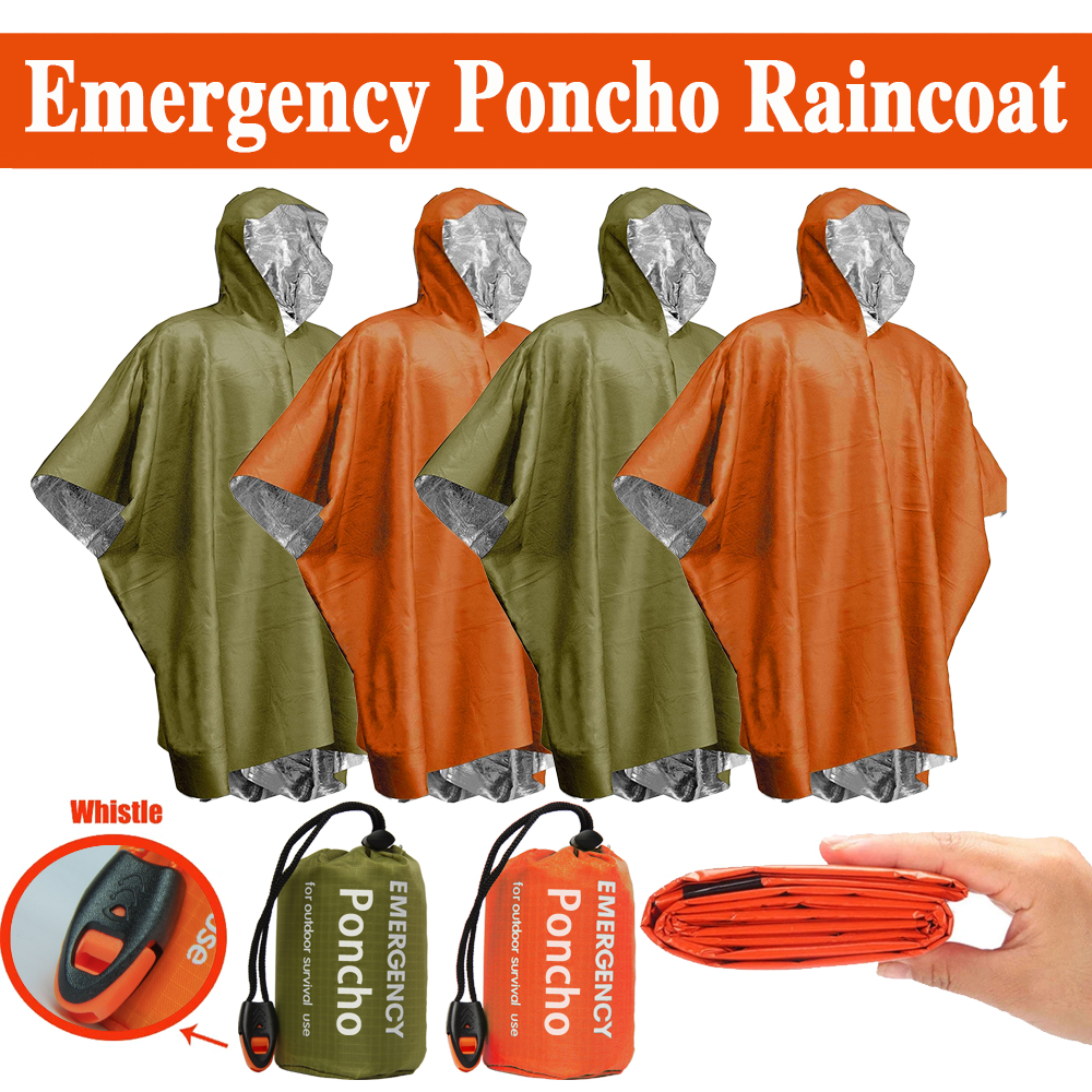 Emergency Rain Poncho Thermal  - Emergency Poncho Rain 评论和价格