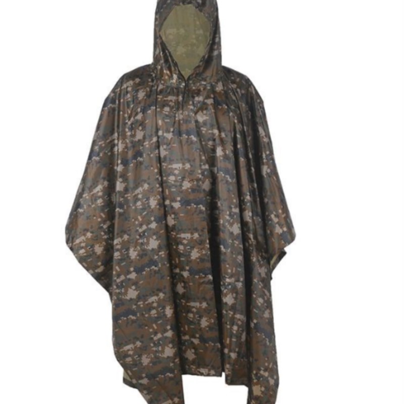 PVC/PU Camouflage Tactical Rai - Emergency Poncho Rain 评论和价格