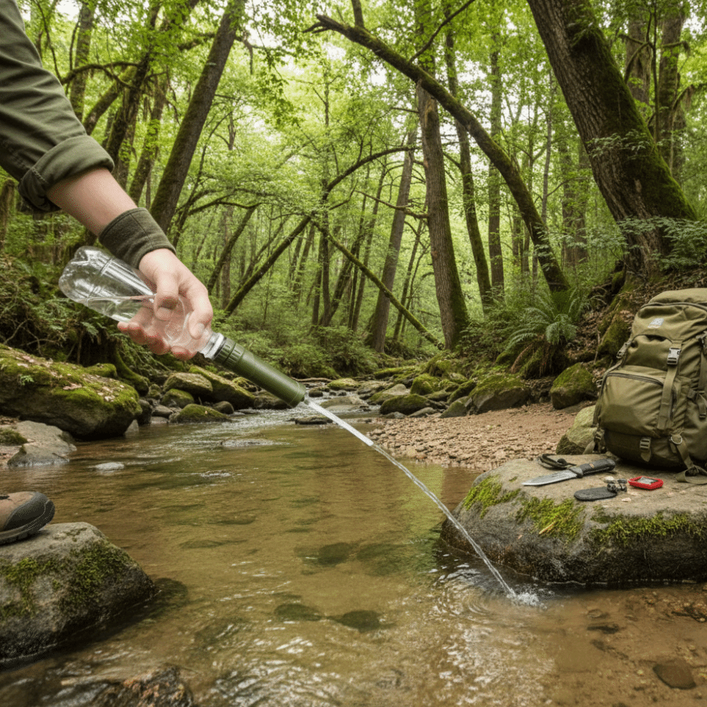 ABS Outdoor Mini Water Filter  - Water Purification Straw 评论和价格