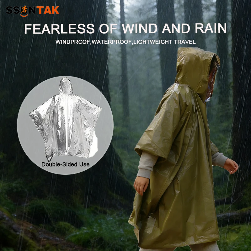 SSUNTAK Emergency Survival Rai - Emergency Poncho Rain 评论和价格
