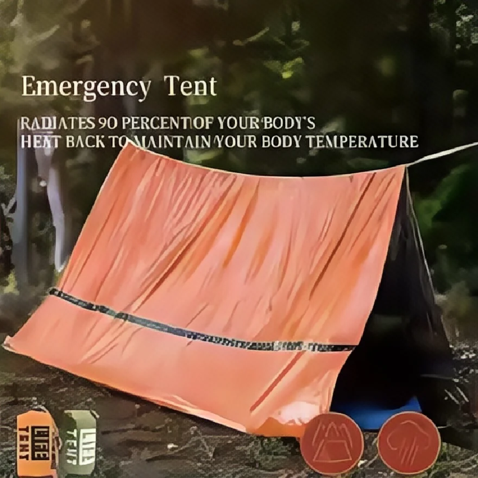 2-Person Emergency Survival Sh - Emergency Mylar Tent 评论和价格