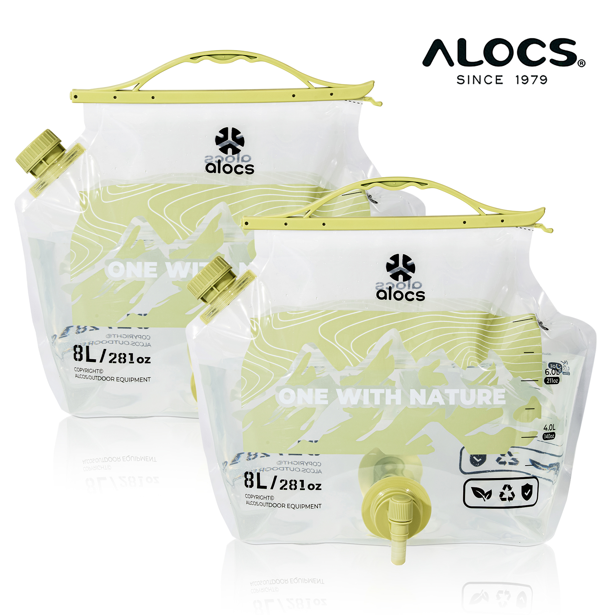 8L ALOCS Camping Water Bladder - Water Bag Collapsible 评论和价格