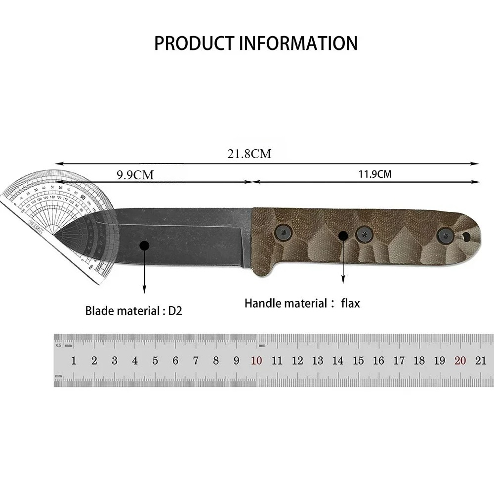 PR4 Multi-purpose Outdoor Fixe - Bushcraft Knife Fixed 评论和价格
