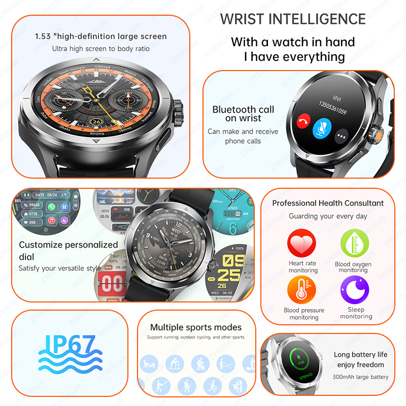 New Watch S4 Ultra Sports Smar - Compass Lensatic 评论和价格