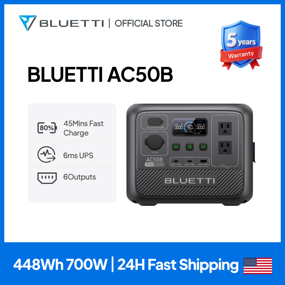 BLUETTI AC50B Portable Power S - Solar Emergency Charger 评论和价格