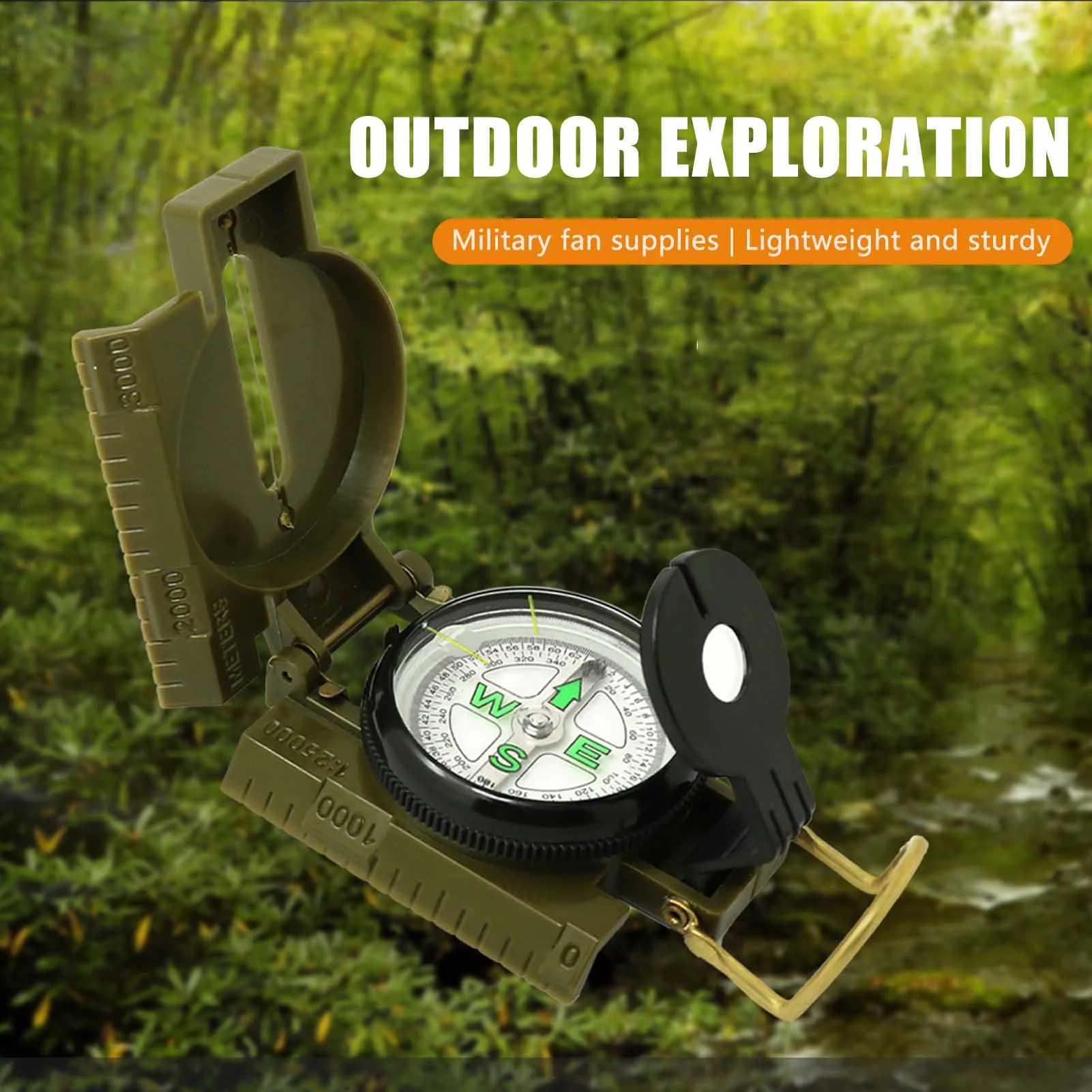 Portable Multi-functional Phos - Compass Lensatic 评论和价格