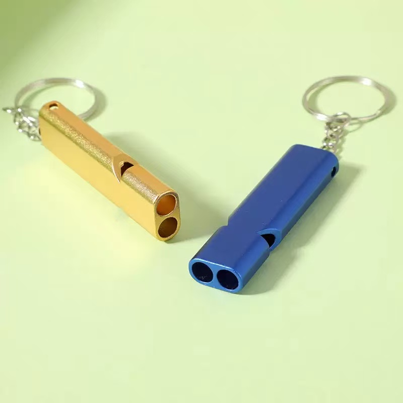 1/2Pcs Random Color Single/Dou - Emergency Whistle Loud 评论和价格