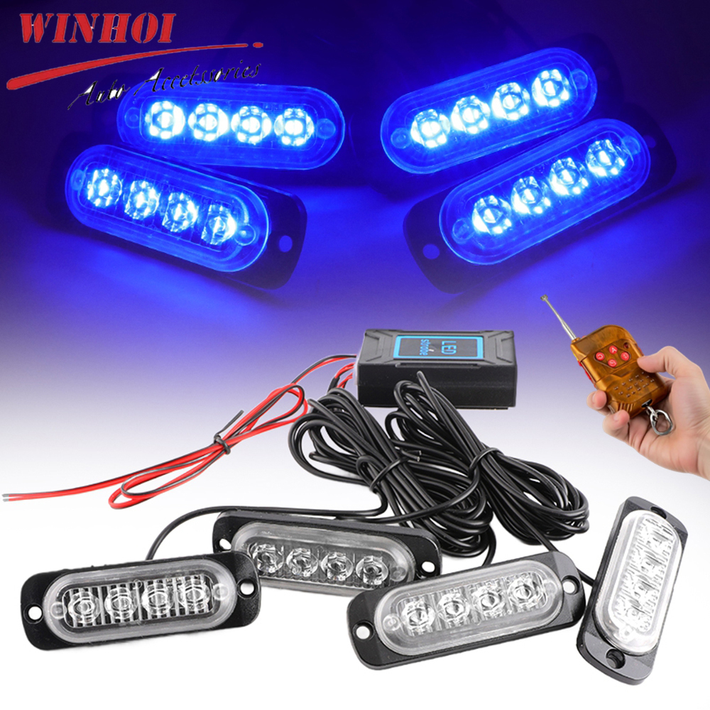 Wireless Grille LED Warning Li - Sos Light Strobe 评论和价格