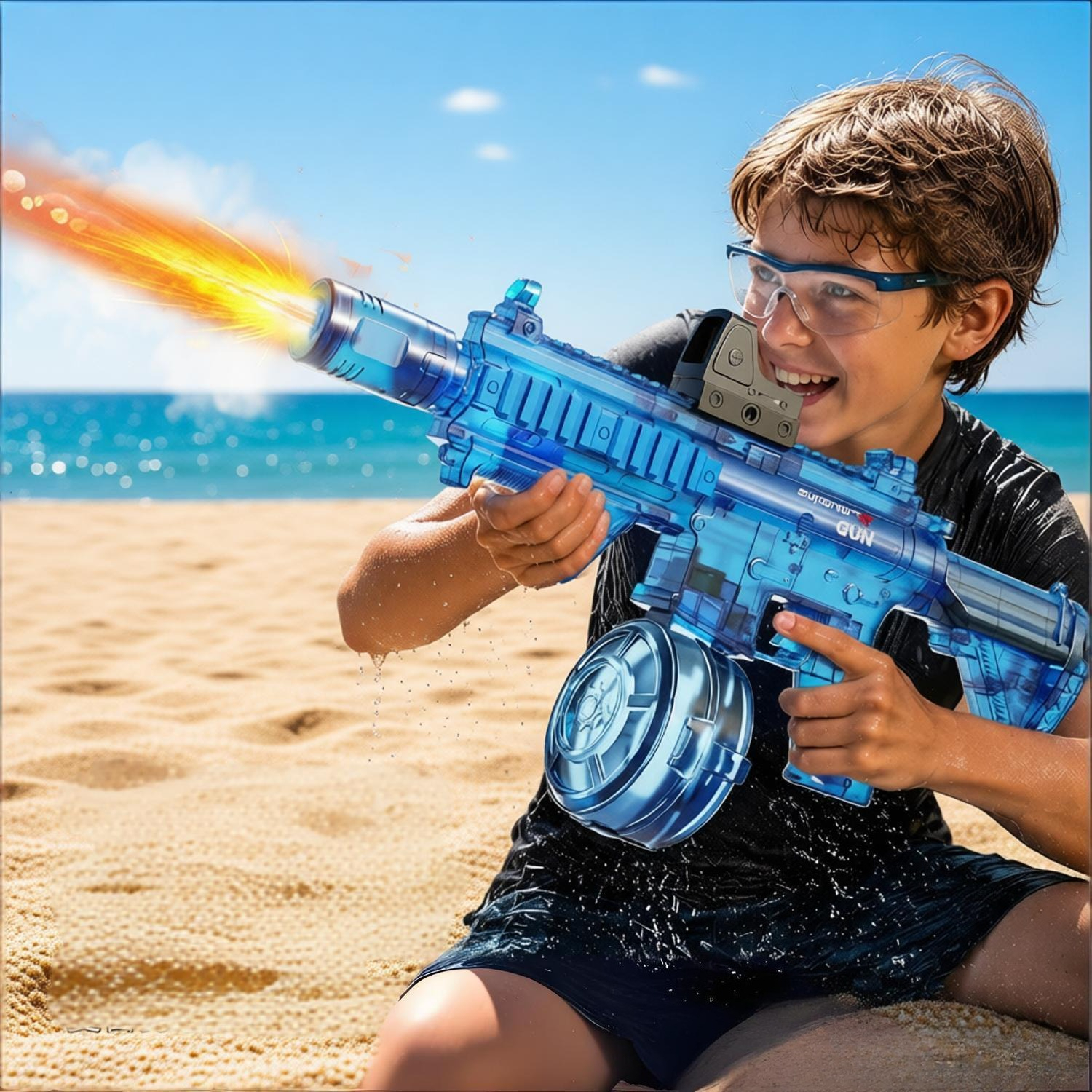 Kids Automatic Water Gun with  - Sos Light Strobe 评论和价格