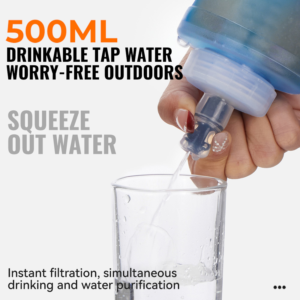 WRELS Water Filter Bottle Coll - Water Bag Collapsible 评论和价格