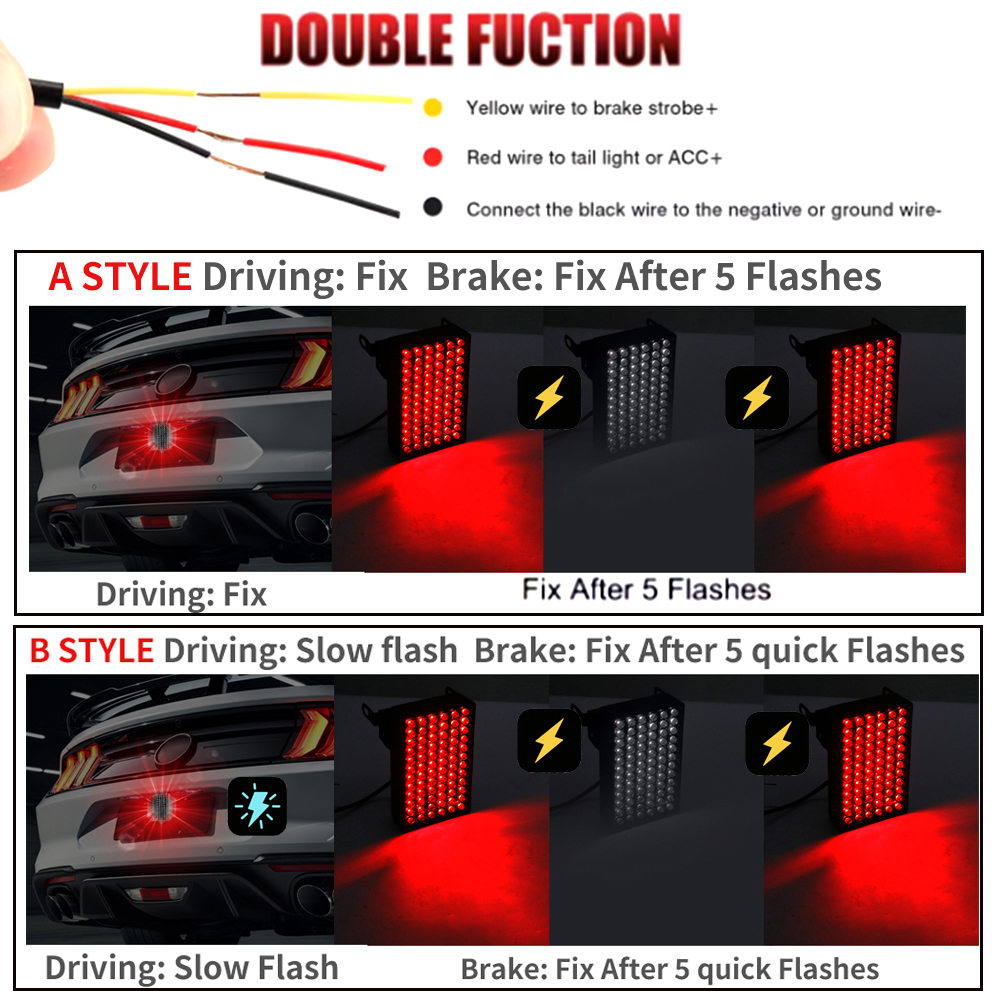 F1 Brake Light Rear Automotive - Sos Light Strobe 评论和价格