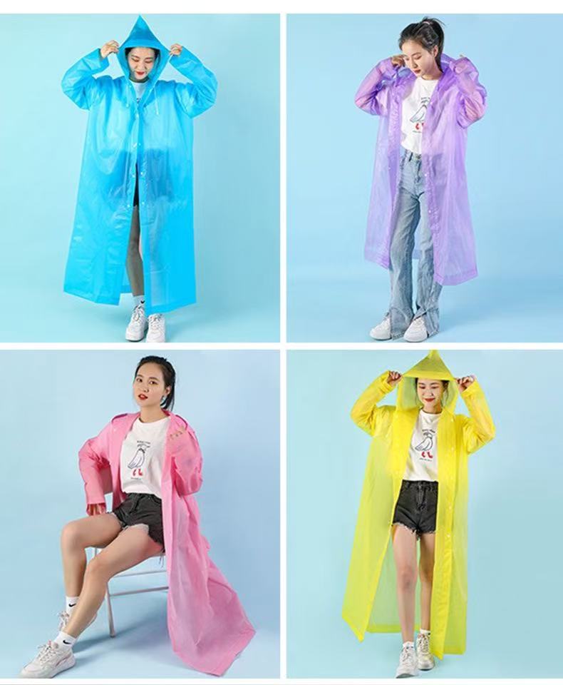 10Pcs Disposable Thick PE Rain - Emergency Poncho Rain 评论和价格