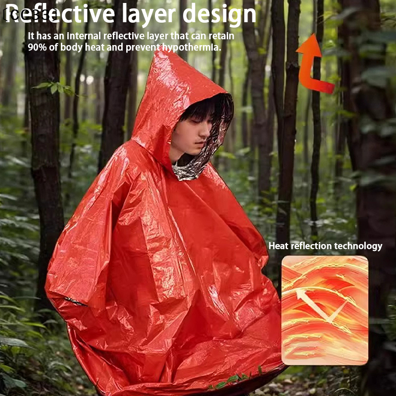 Emergency Survival Rain Hot Po - Survival Blanket Reflective 评论和价格