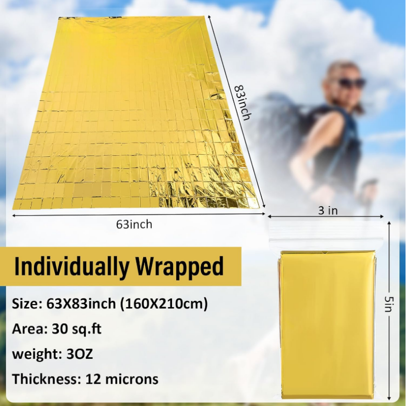 20PCS Unpacked Bulk Giant 83x6 - Survival Blanket Reflective 评论和价格